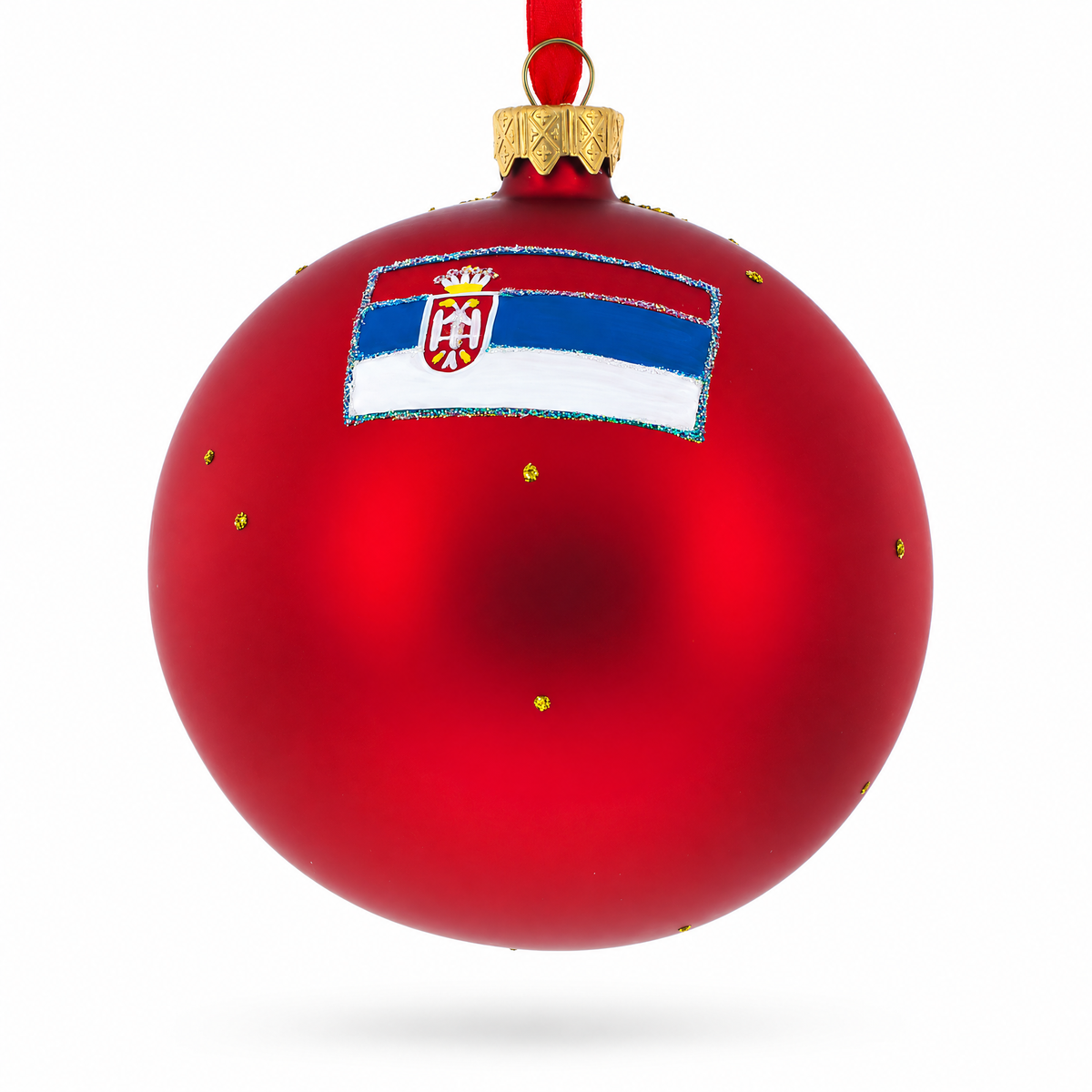 The Belgrade Fortress, Belgrade, Serbia Glass Ball Christmas Ornament 4 Inches