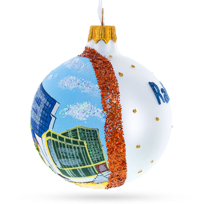 Museum of Natural Sciences, Raleigh, North Carolina Glass Ball Christmas Ornament 3.25 Inches
