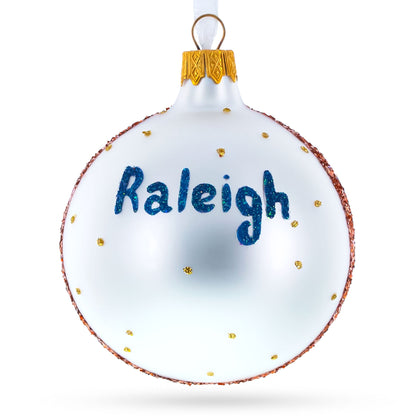 Museum of Natural Sciences, Raleigh, North Carolina Glass Ball Christmas Ornament 3.25 Inches