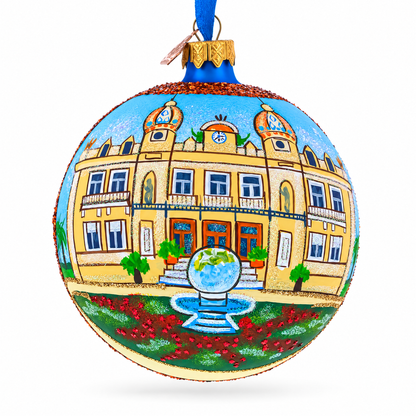 Casino of Monte-Carlo, Monaco Glass Ball Christmas Ornament 4 Inches