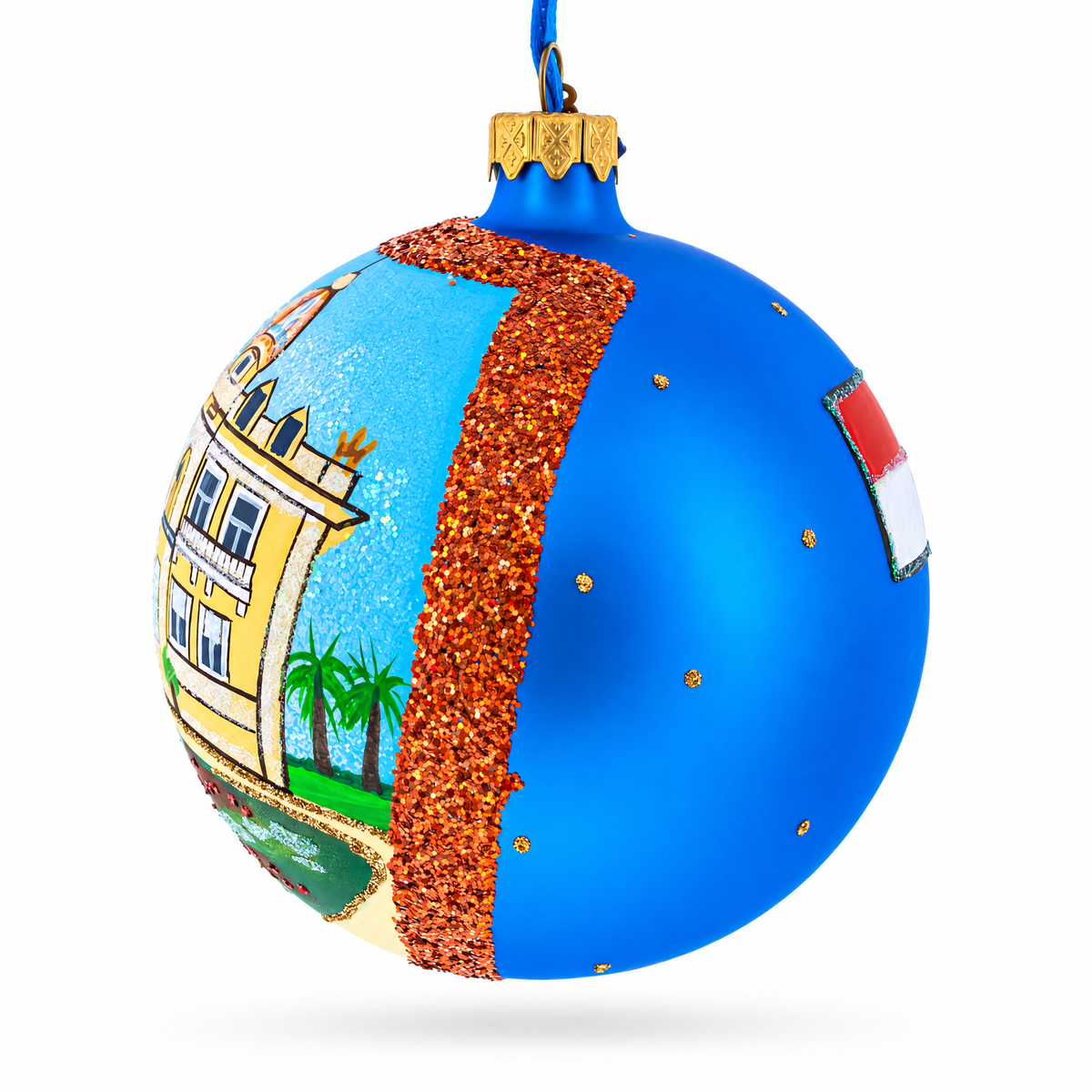 Casino of Monte-Carlo, Monaco Glass Ball Christmas Ornament 4 Inches