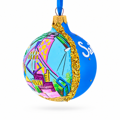 State Fair, St Paul, Minnesota Glass Ball Christmas Ornament 3.25 Inches