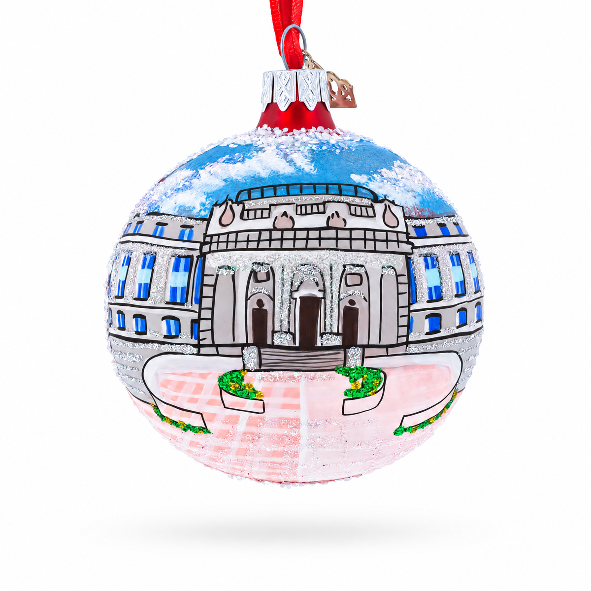 U.S. Naval Academy, Annapolis, Maryland Glass Ball Christmas Ornament 3.25 Inches