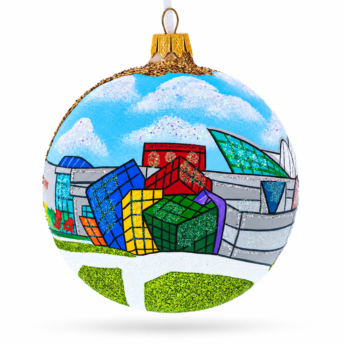 The Strong National Museum of Play, Rochester, New York Glass Ball Christmas Ornament 4 Inches