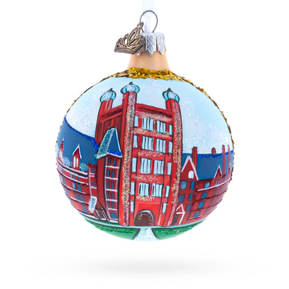 Yale University, New Haven, Connecticut Glass Ball Christmas Ornament 3.25 Inches
