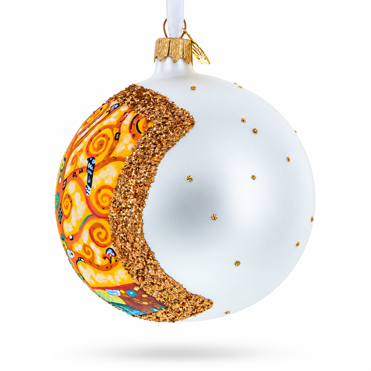 The Tree of Life Painting by Gustav Klimt Glass Ball Christmas Ornament