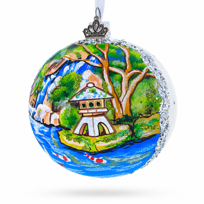 Japanese Garden, Portland, Oregon Glass Ball Christmas Ornament