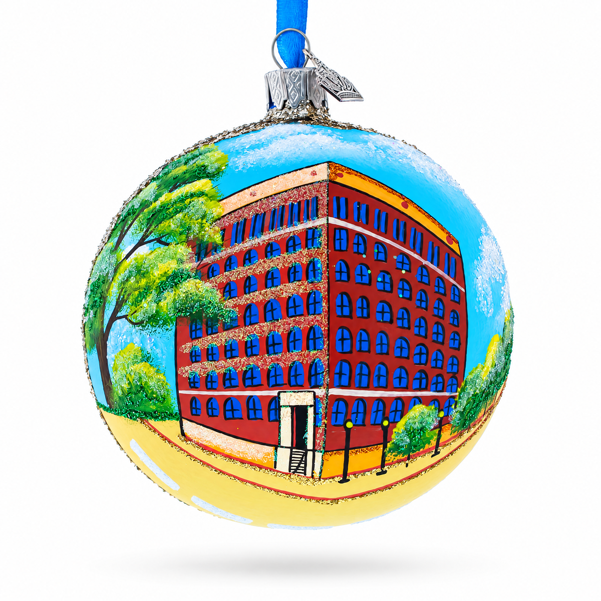 The Sixth Floor Museum at Dealey Plaza, Dallas, Texas Glass Ball Christmas Ornament