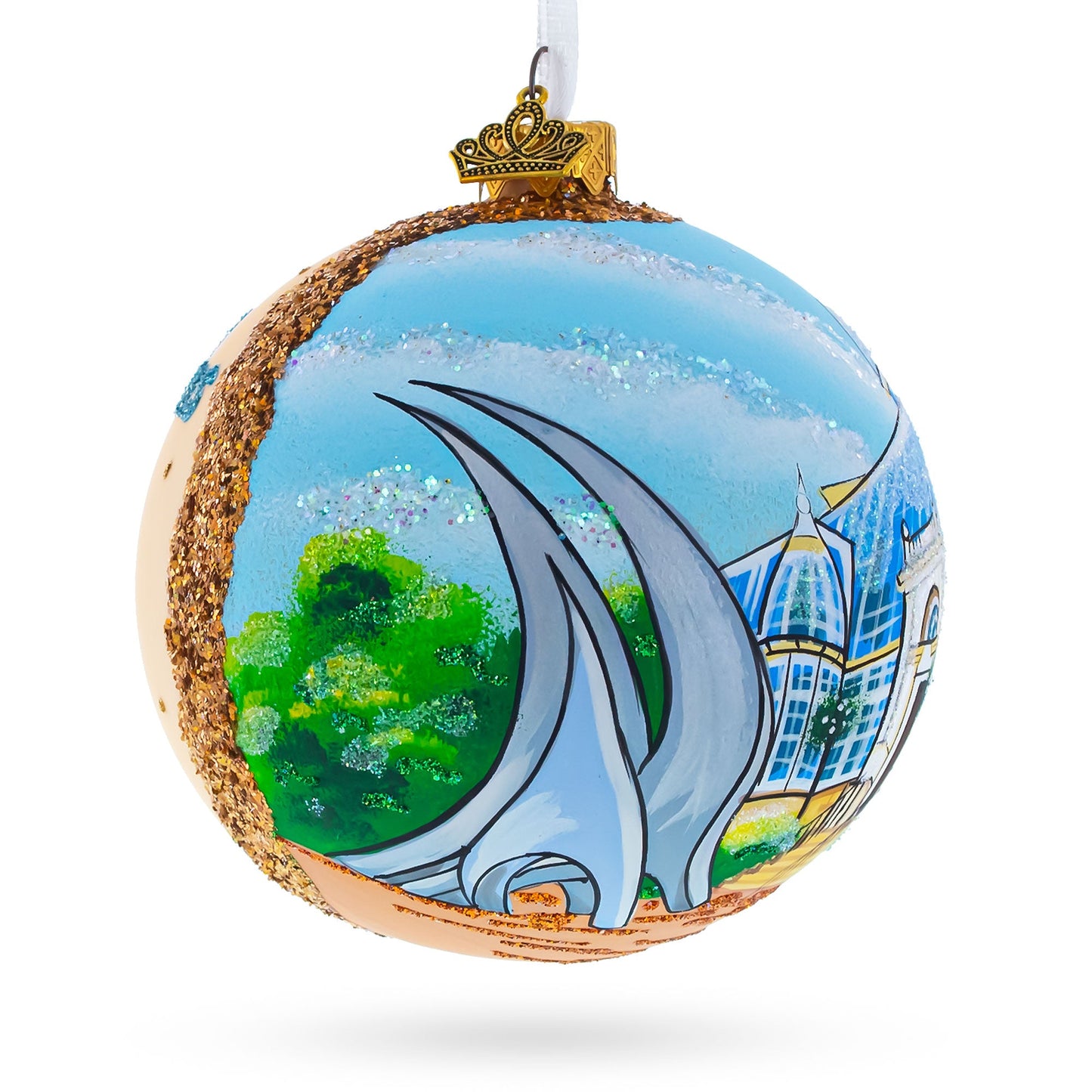 Franklin Park Conservatory and Botanical Gardens, Columbus, Ohio, USA Glass Ball Christmas Ornament