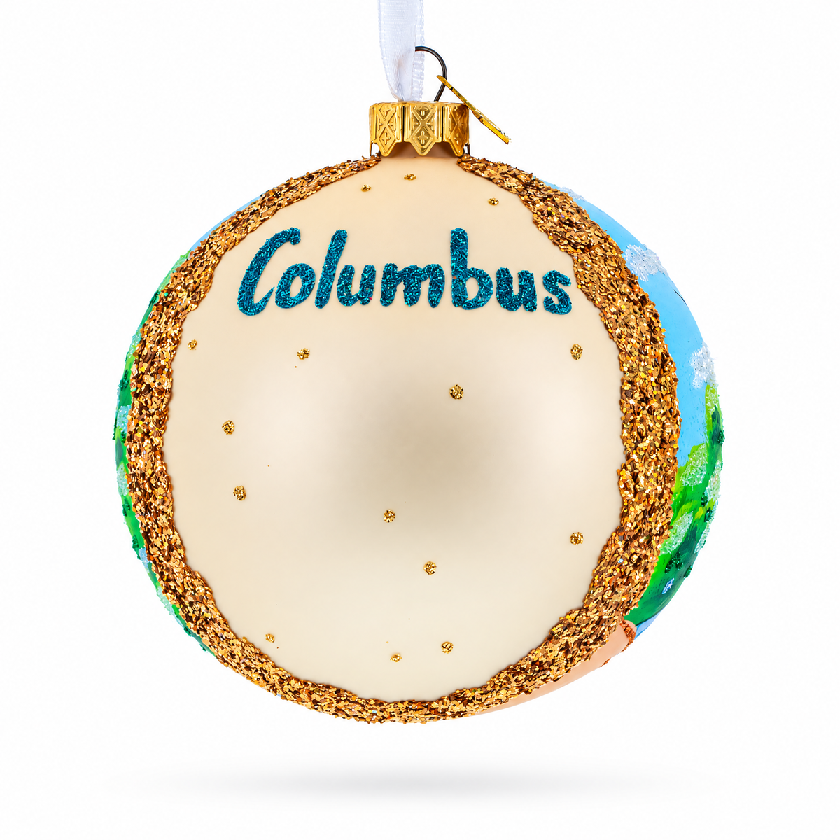 Franklin Park Conservatory and Botanical Gardens, Columbus, Ohio Glass Ball Christmas Ornament