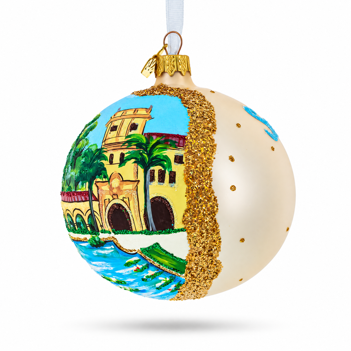 Balboa Park, San Diego, California Glass Ball Christmas Ornament 4 Inches