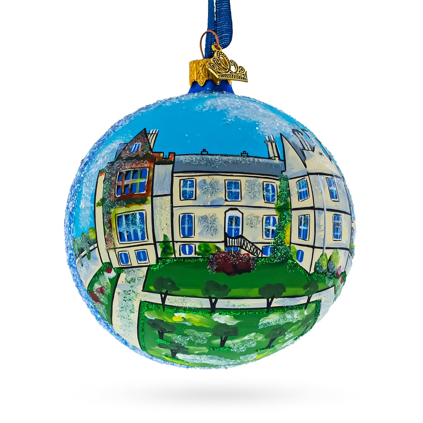 Muckross House, Gardens & Traditional Farms, Kerry, Ireland Glass Ball Christmas Ornament 4 Inches