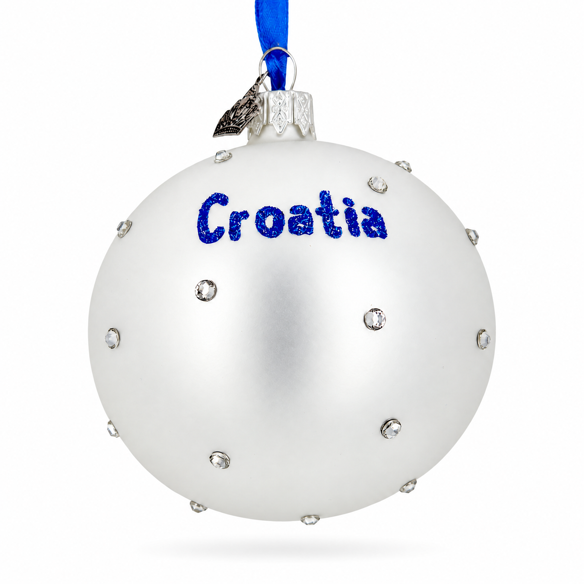 Flag of Croatia Glass Ball Christmas Ornament