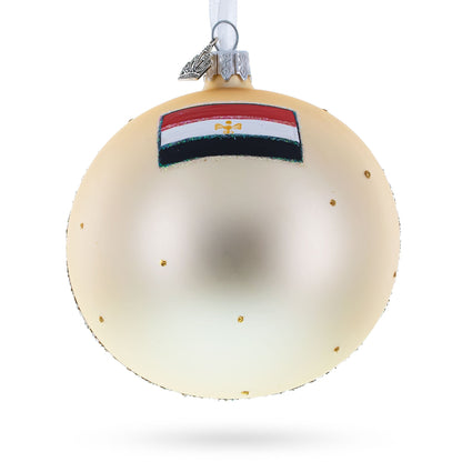 The Museum of Egyptian Antiquities, Cairo, Egypt Glass Christmas Ornament
