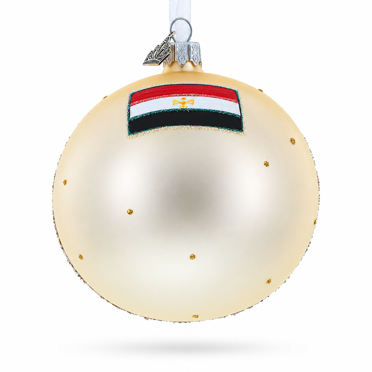 The Museum of Egyptian Antiquities, Cairo, Egypt Glass Christmas Ornament