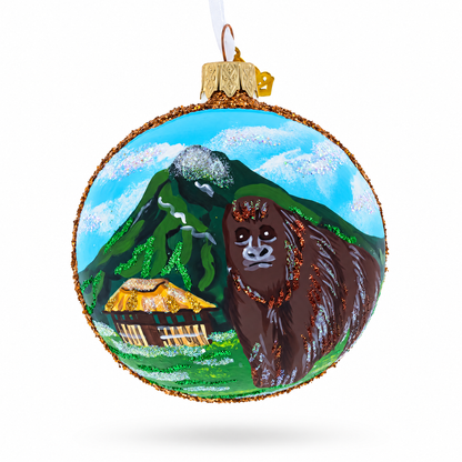 Virunga National Park, Congo Glass Ball Christmas Ornament