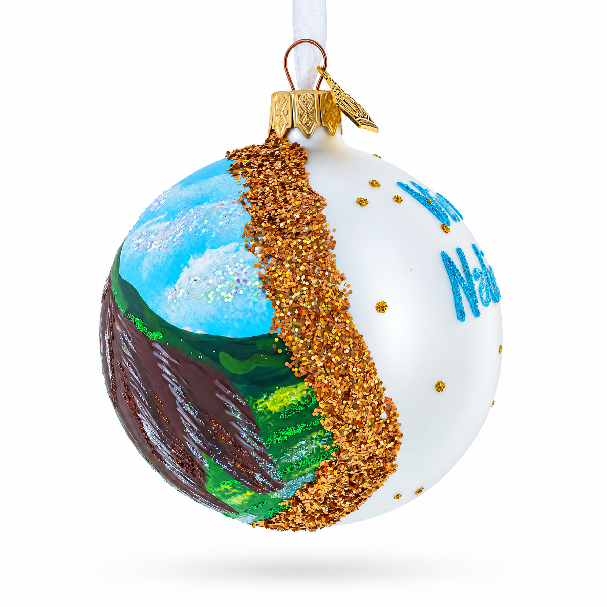 Virunga National Park, Congo Glass Ball Christmas Ornament