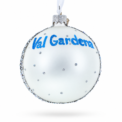 Val Gardena Dolomiti Super Ski, Italy Glass Ball Christmas Ornament