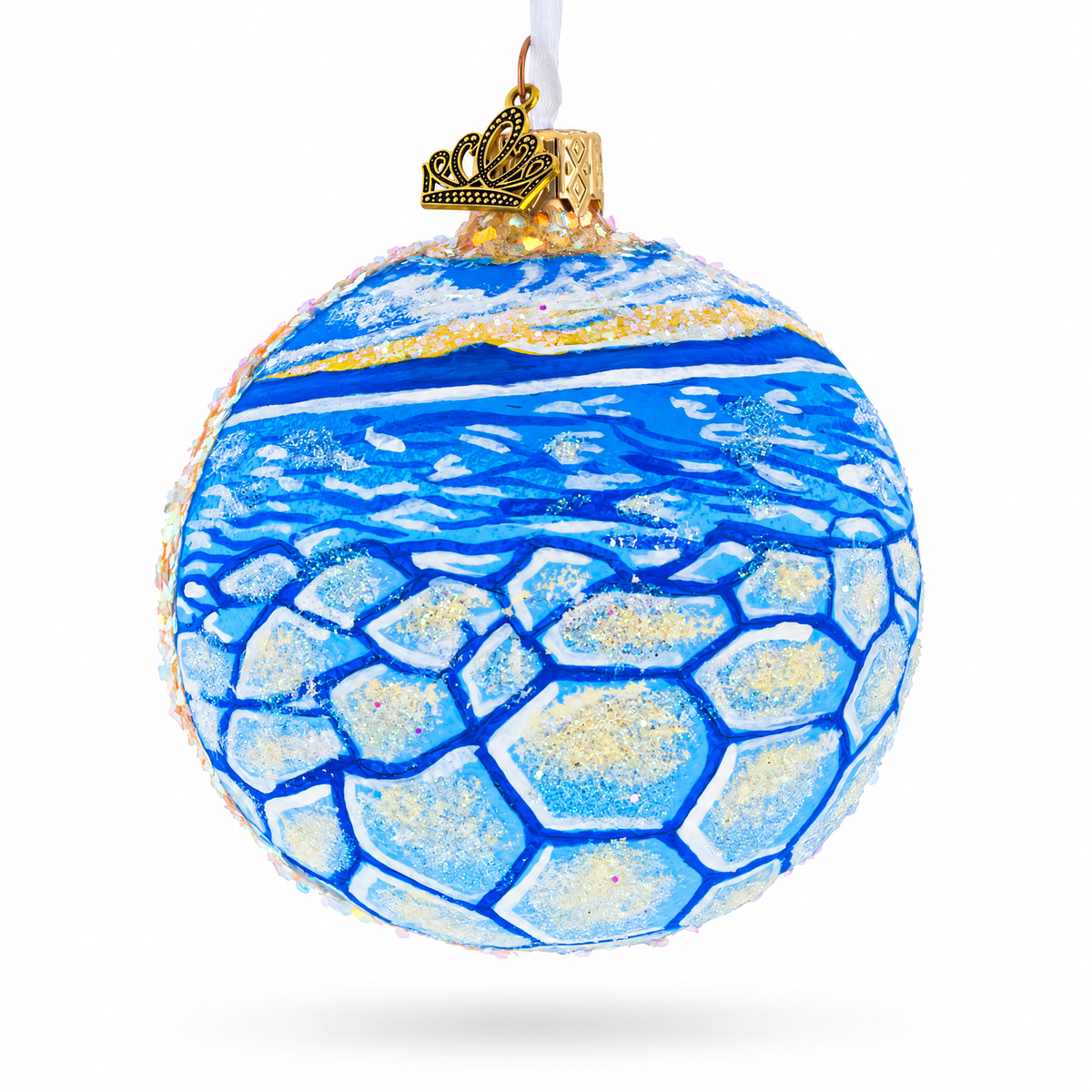 Salar de Uyuni, Bolivia Glass Ball Christmas Ornament
