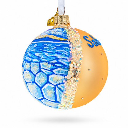 Salar de Uyuni, Bolivia Glass Ball Christmas Ornament