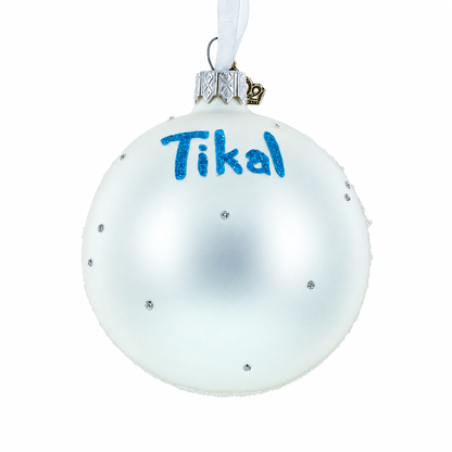 Tikal, Guatemala Glass Ball Christmas Ornament 3.25 Inches