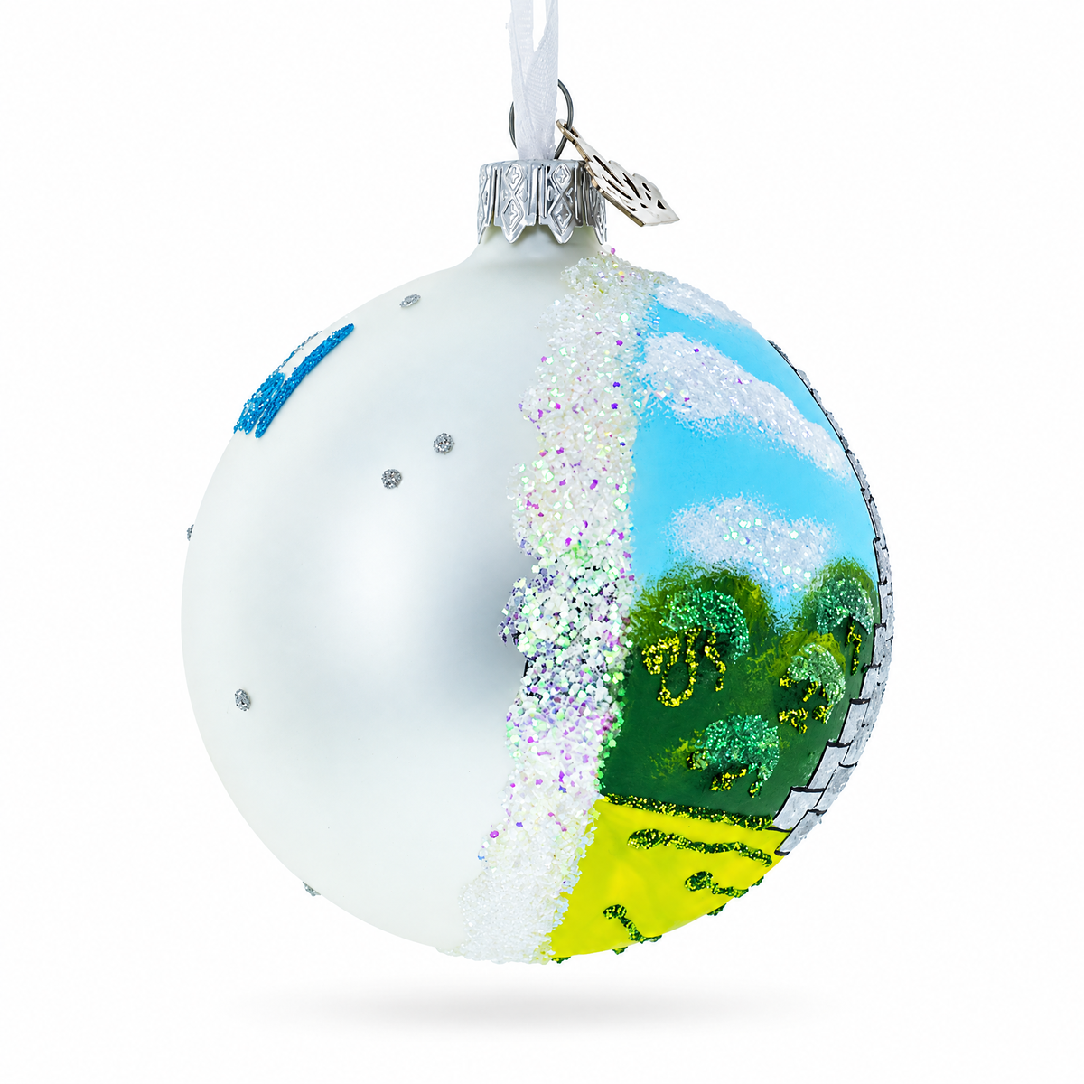 Tikal, Guatemala Glass Ball Christmas Ornament 3.25 Inches