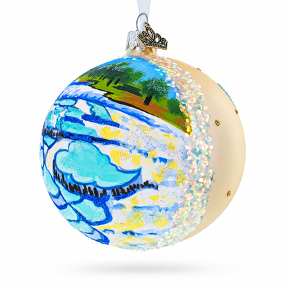 Pamukkale Thermal Pools, Turkey Glass Ball Christmas Ornament