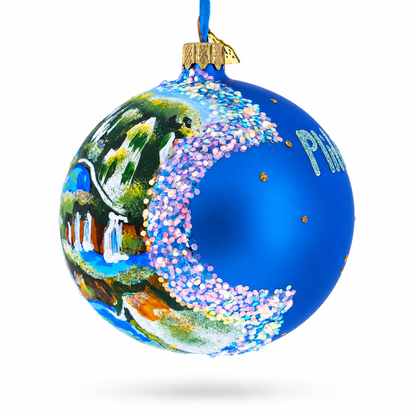 Plitvice Lakes National Park, Croatia Glass Ball Christmas Ornament