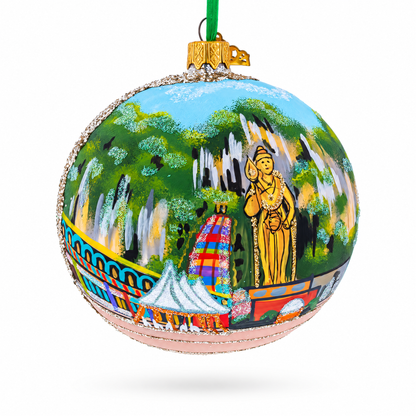 Batu Caves, Malaysia Glass Ball Christmas Ornament