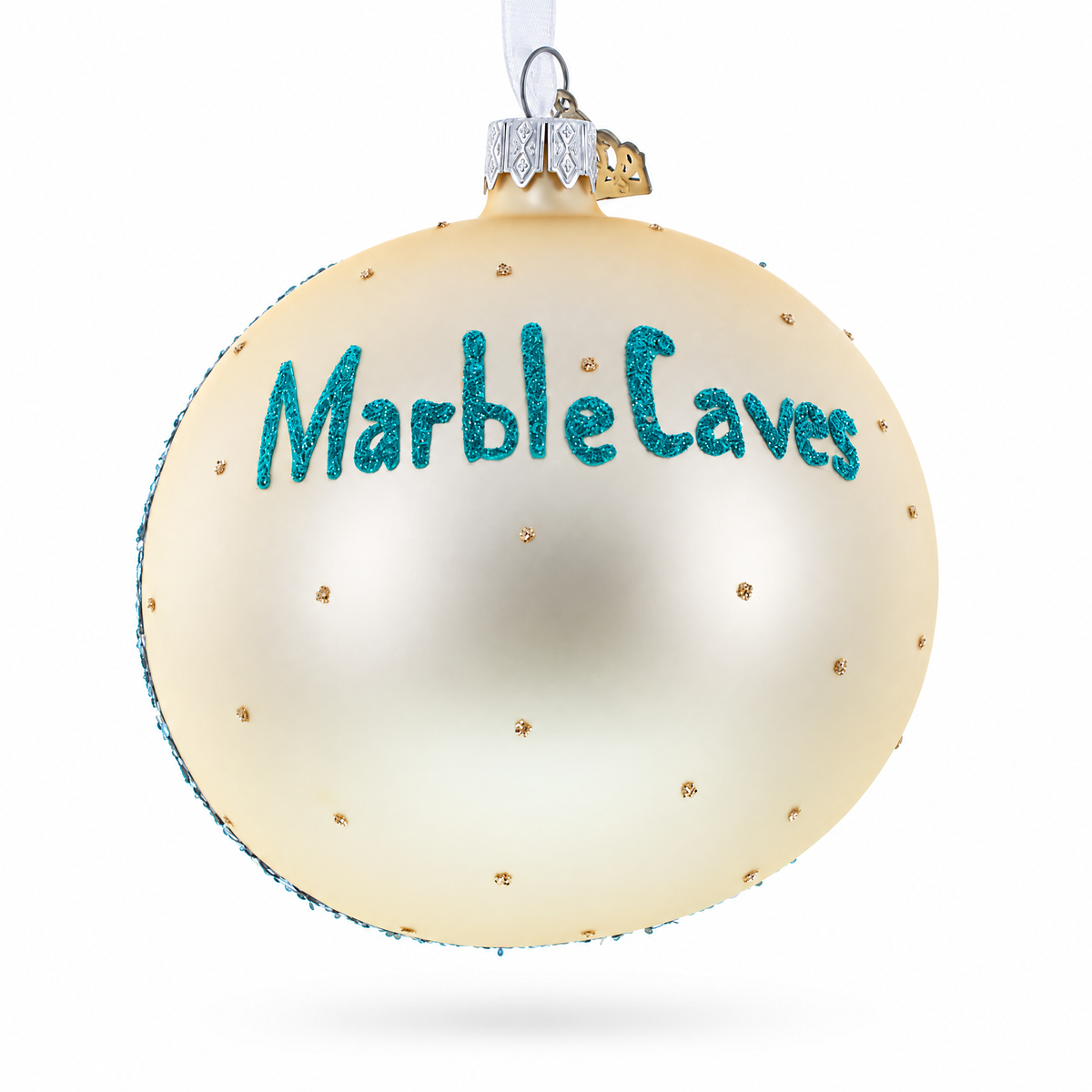 Marble Caves, Argentina Glass Ball Christmas Ornament