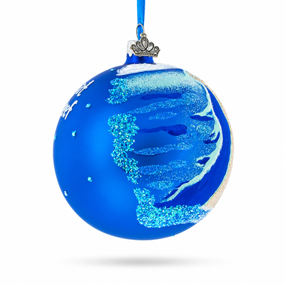 Great Barrier Reef, Australia Glass Ball Christmas Ornament 4 Inches