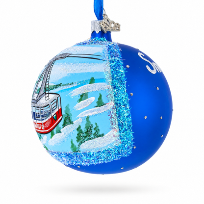 Snowbird Ski Resort, Utah, USA Glass Ball Christmas Ornament