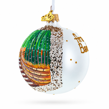 Arashiyama Bamboo Grove, Kyoto, Japan Glass Christmas Ornament