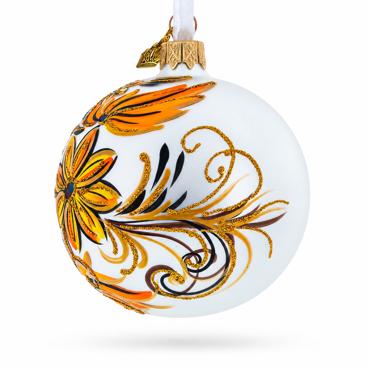 Coneflowers Glass Ball Ornament