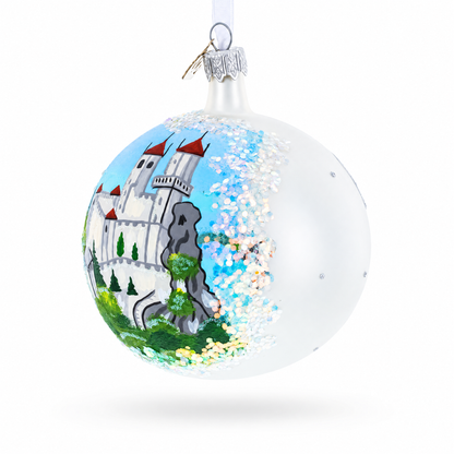 San Marino Glass Ball Christmas Ornament 4 Inches