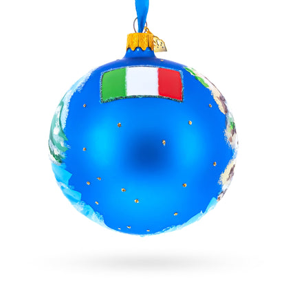 Amalfi Coast, Italy, Glass Ball Christmas Ornament 4 Inches