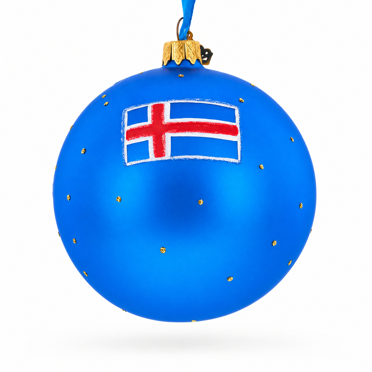 Hallgrimskirkja Church of Hallgrímur, Reykjavík, Iceland Glass Christmas Ornament