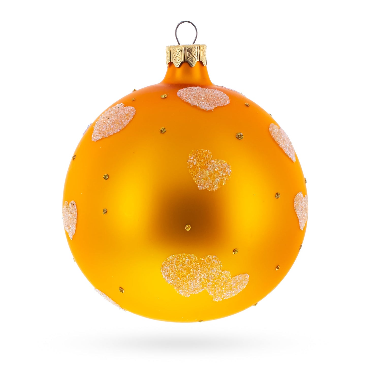 Merry Christmas from Two Bears in Love Glass Ball Christmas Ornament 4 Inches