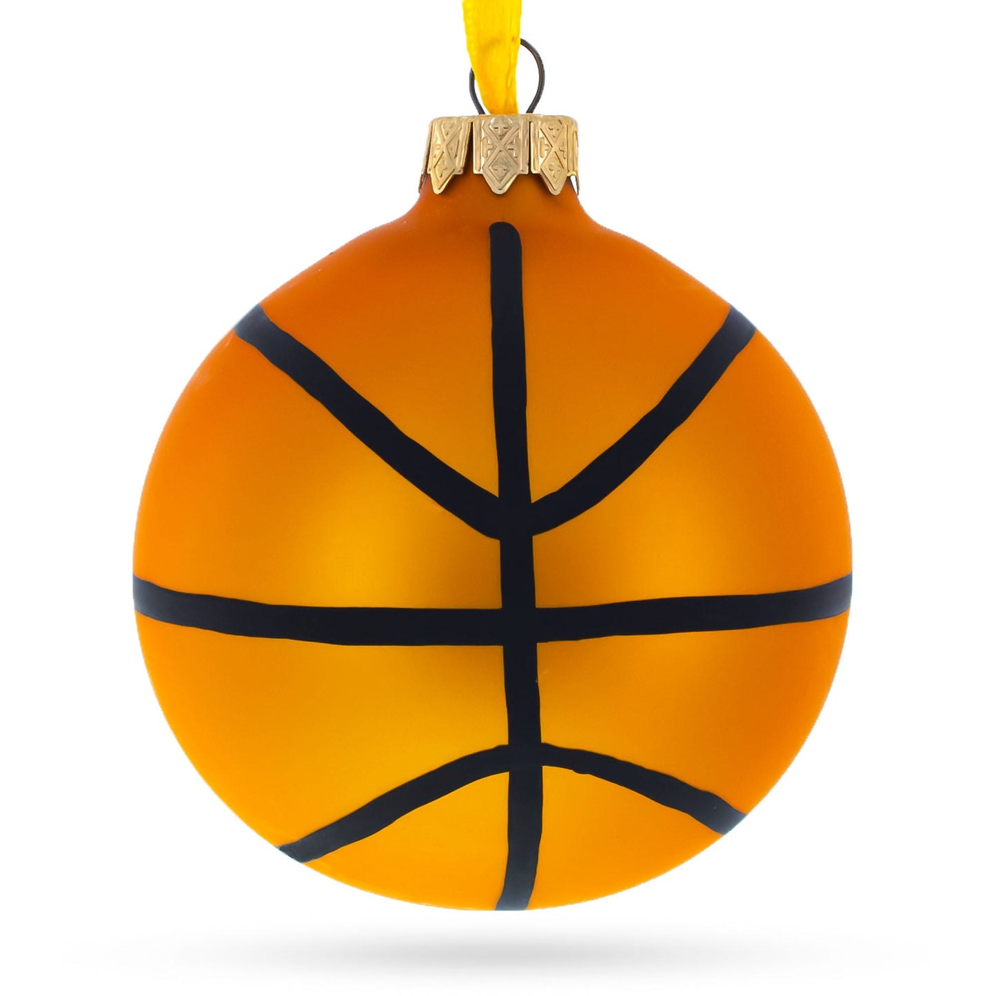 Basketball Player in Action Glass Ball Christmas Sports Ornament 3.25 Inches