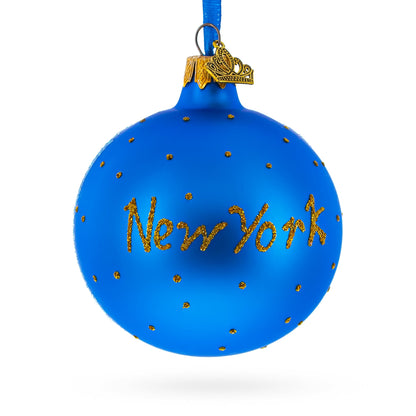 Times Square, New York City Glass Ball Christmas Ornament 3.25 Inches
