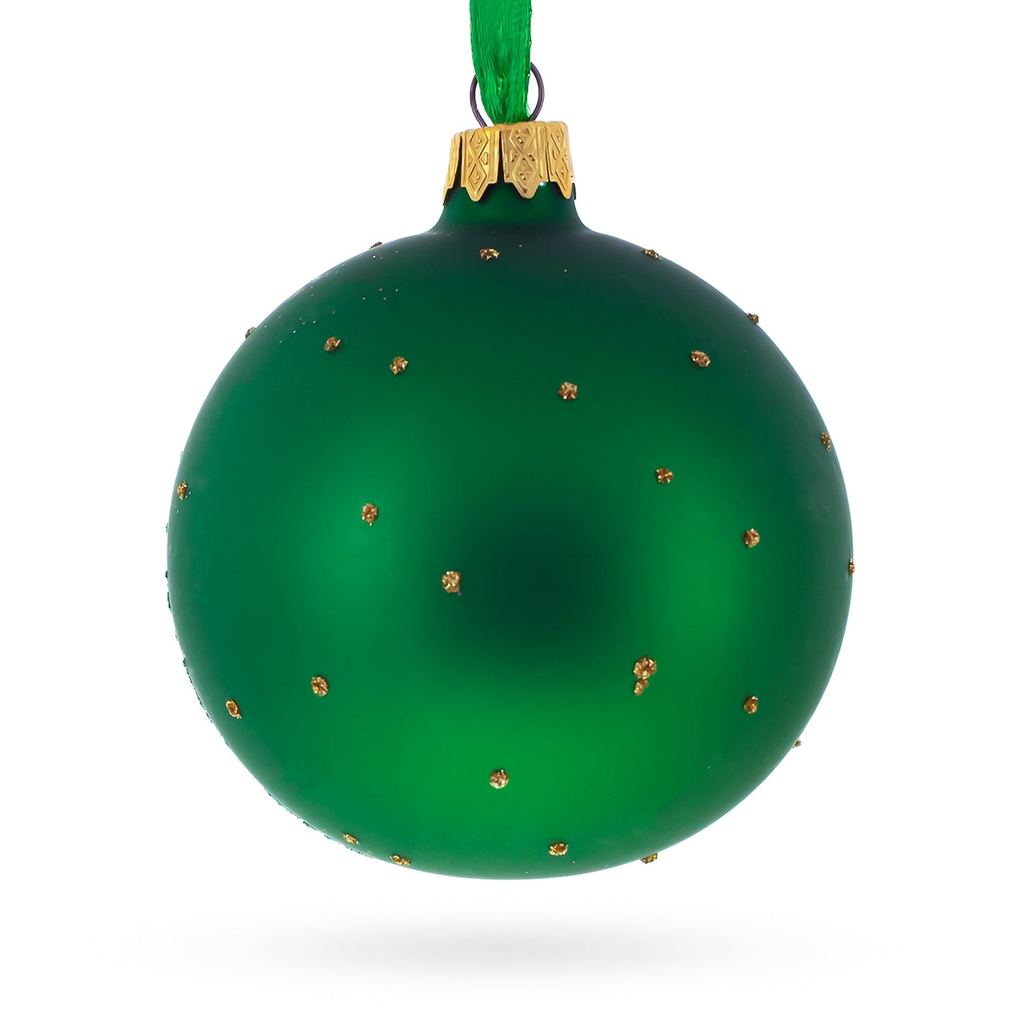 Pink Flamingos Glass Christmas Ornament 3.25 Inches