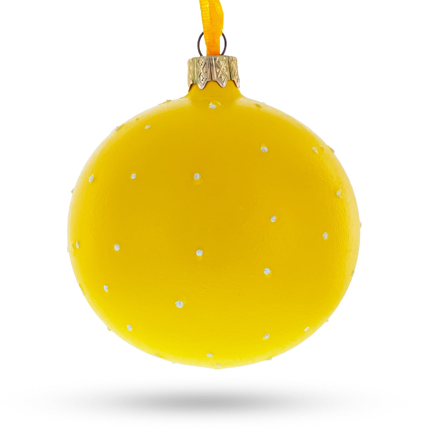 The Grin Facial Expressions Glass Ball Christmas Ornament 3.25 Inches