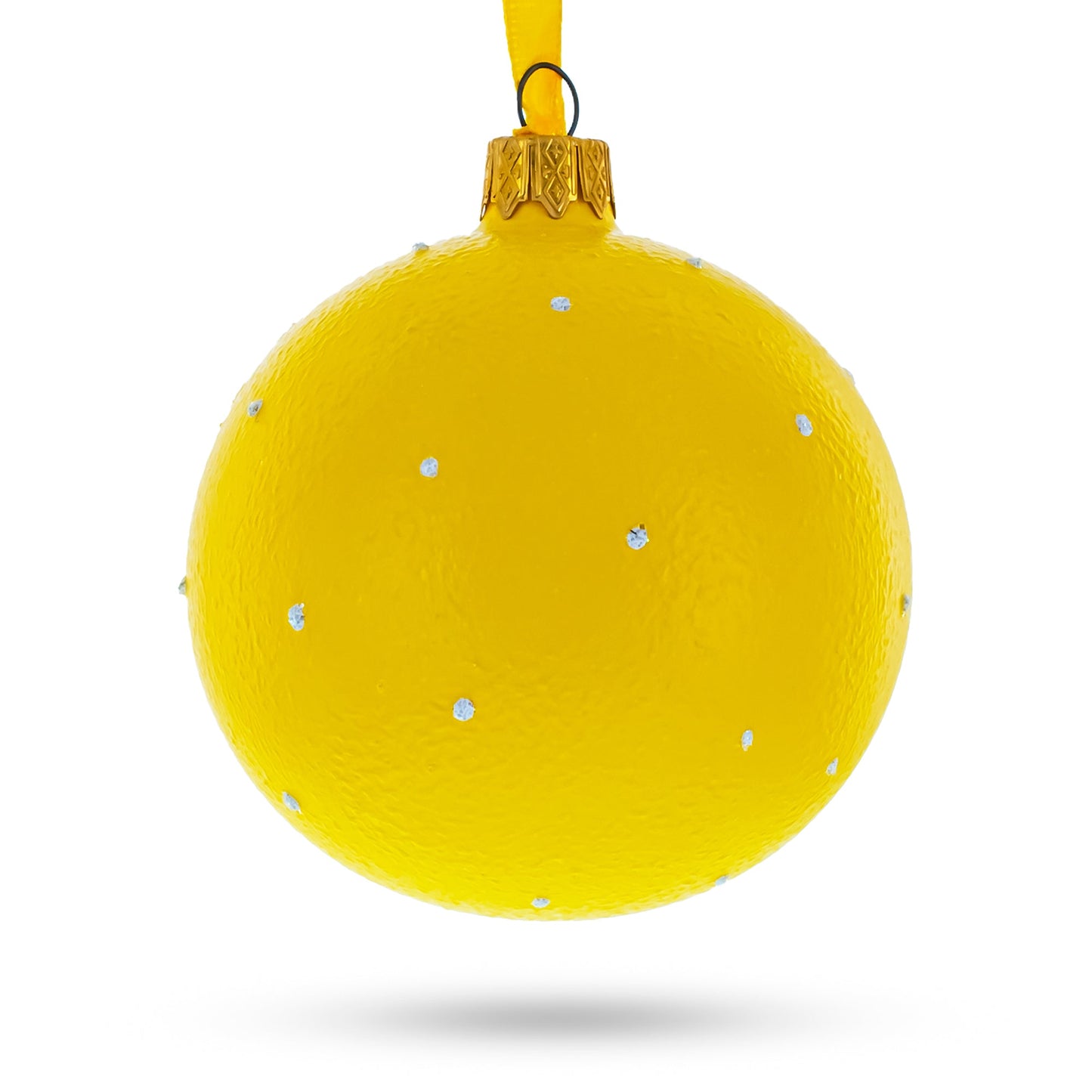 Loudly Crying Facial Expressions Glass Ball Christmas Ornament 3.25 Inches