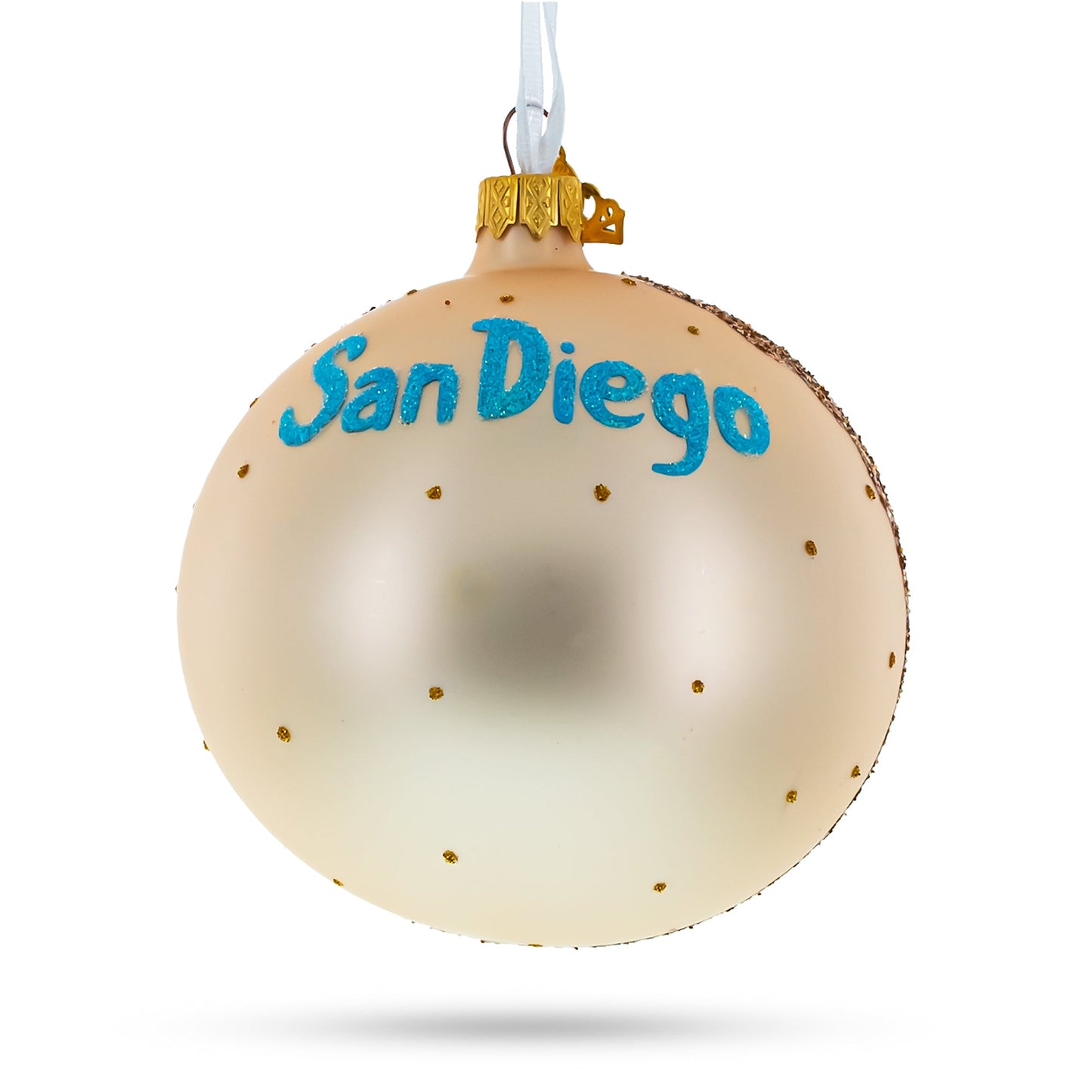 Balboa Park, San Diego, California Glass Ball Christmas Ornament 4 Inches