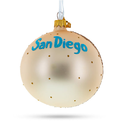 Balboa Park, San Diego, California Glass Ball Christmas Ornament 4 Inches