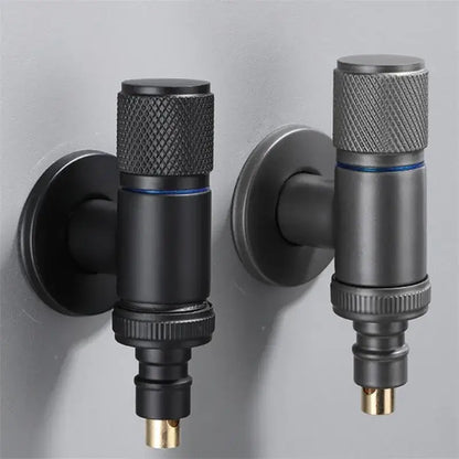 Knurled black copper brass washing machine faucet laundry room