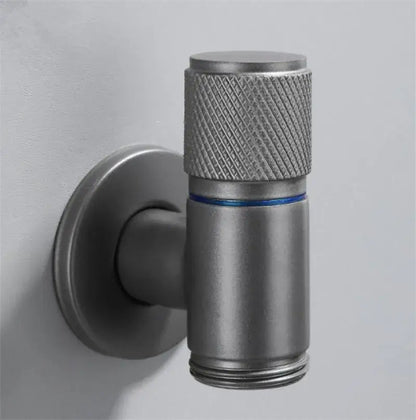 Knurled black copper brass washing machine faucet laundry room