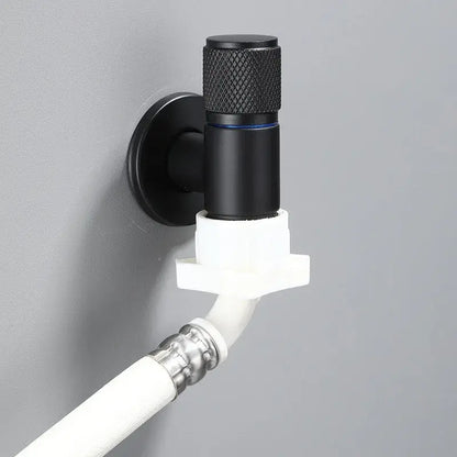 Knurled black copper brass washing machine faucet laundry room