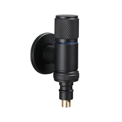 Knurled black copper brass washing machine faucet laundry room