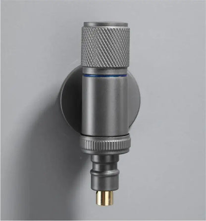 Knurled black copper brass washing machine faucet laundry room